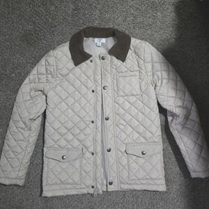 Crown & Ivy Quilted Jacket with Brown Collar Boys Size Medium